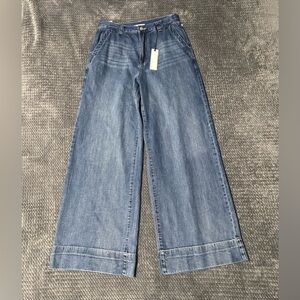 Habitual Jeans Womens 8/29 Blue Light Wash Wide Leg High Rise Denim Baggy